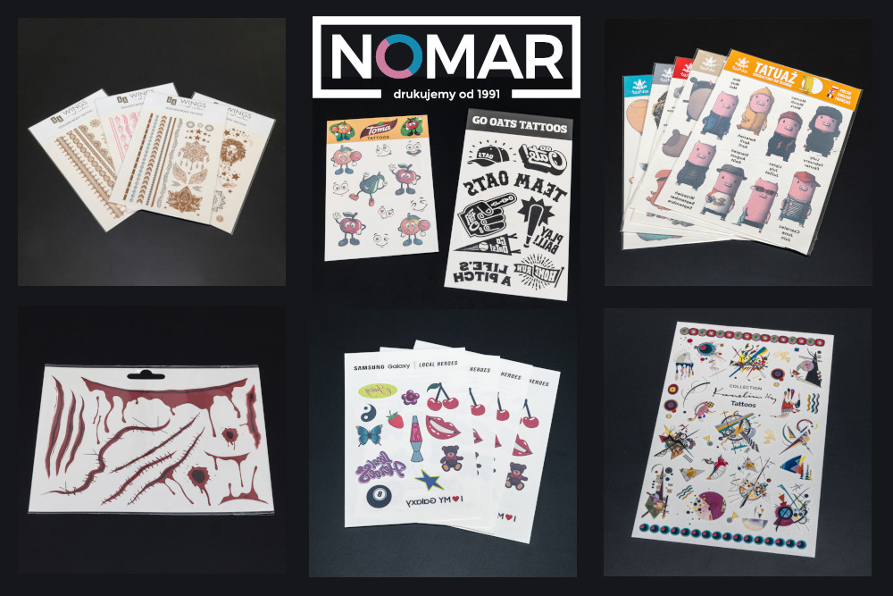 Producent tatuaży zmywalnych - Nomar