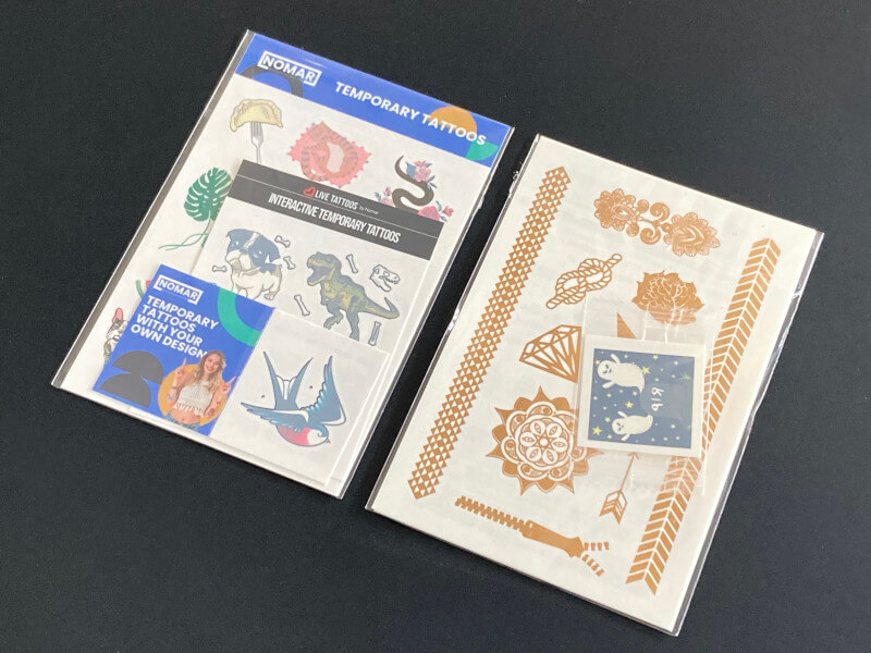 packaging tattoos of different sizes packaging tattoos of different sizes